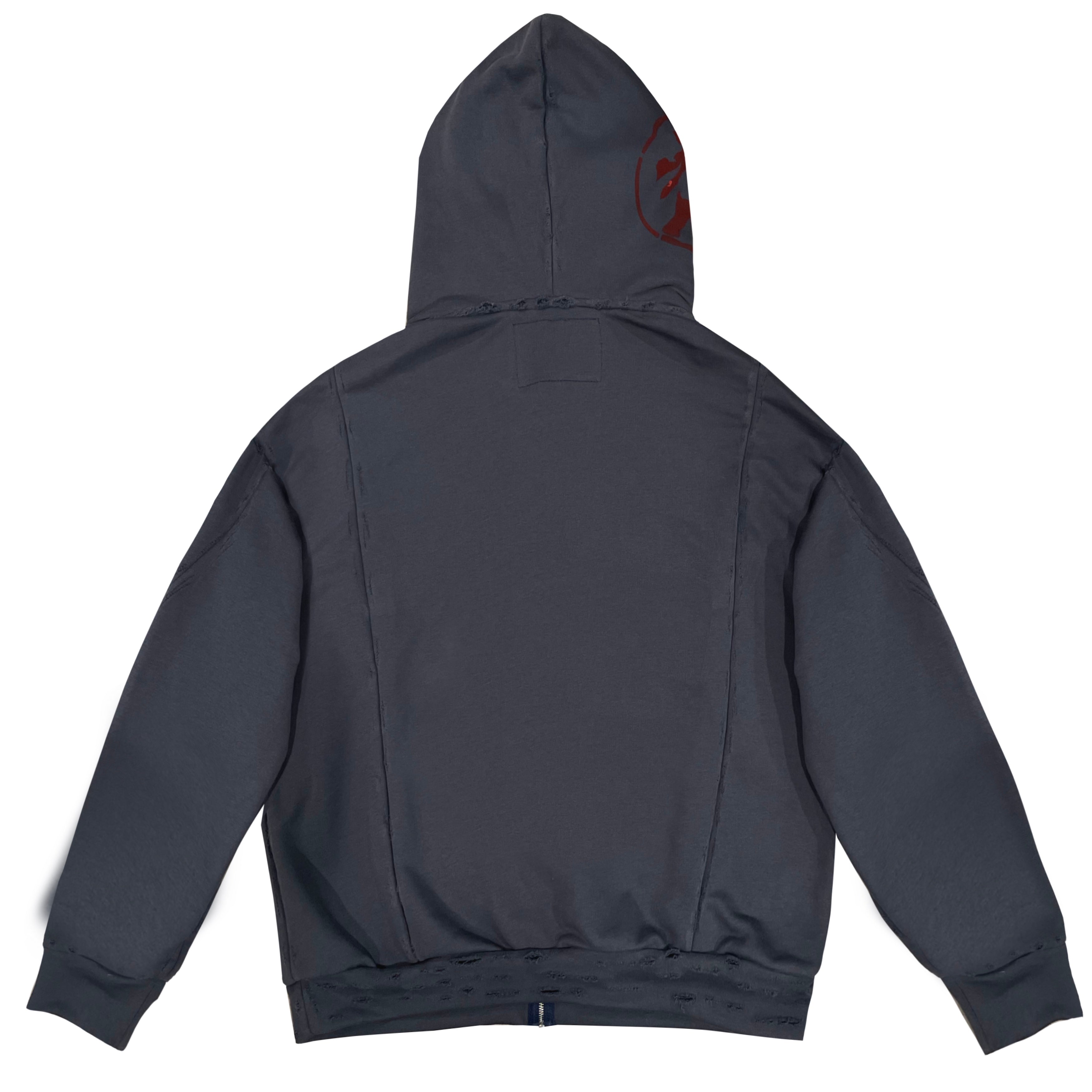 Zip-Hoodie "Destroyed"